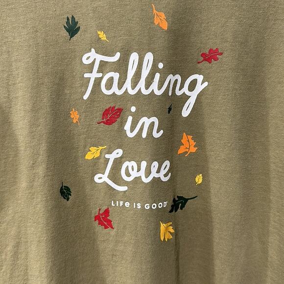 Life Is Good Falling in Love Hoodie Size Small NWOT - Picture 2 of 6